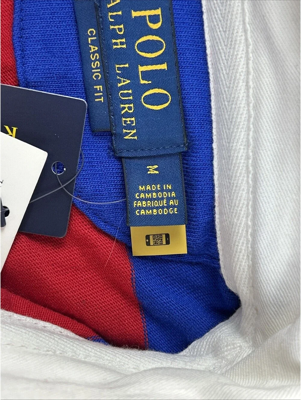 Polo Ralph Lauren Men Rugby Shirt Long Sleeve Striped Size M